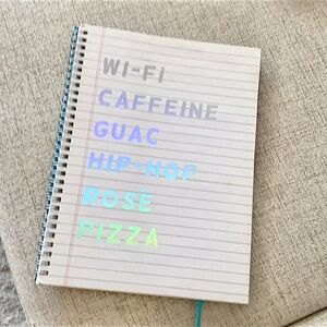 🪞 NEW holographic letters spiral notebook